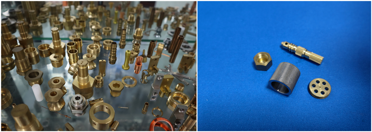 Falcon CNC Swiss - إدراج نحاسية ملولبة مخددة مخصصة بتصنيع دقيق عالي إدراج نحاسية ملولبة مخددة مصنعة بتصنيع CNC دقيق في Falcon CNC Swiss