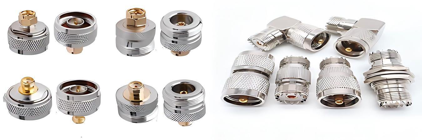 التصنيع الدقيق باستخدام CNC لموصلات RF بواسطة Falcon CNC Swiss مصنع موصلات RF يوفر مكونات مصنعة بدقة باستخدام CNC في Falcon CNC Swiss
