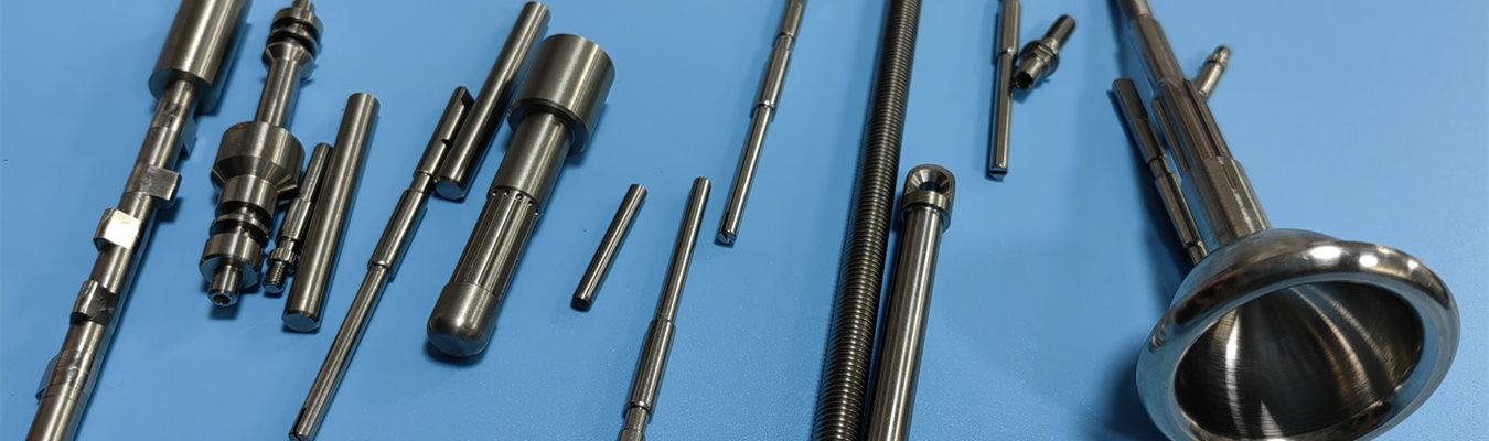 Custom CNC machined precision pins manufactured by Swiss turning for medical, automotive and industrial applications